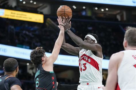 OG Anonuby, Pascal Siakam help Raptors snap road slide with 132-102 rout of Wizards